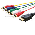 Alta qualidade 5 pés 1.5M HDMI para 3RCA 3 RCA Video Audio AV Cable